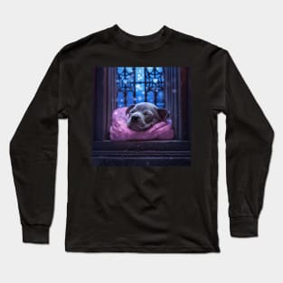 Sleeping beauty Staffy puppy Long Sleeve T-Shirt